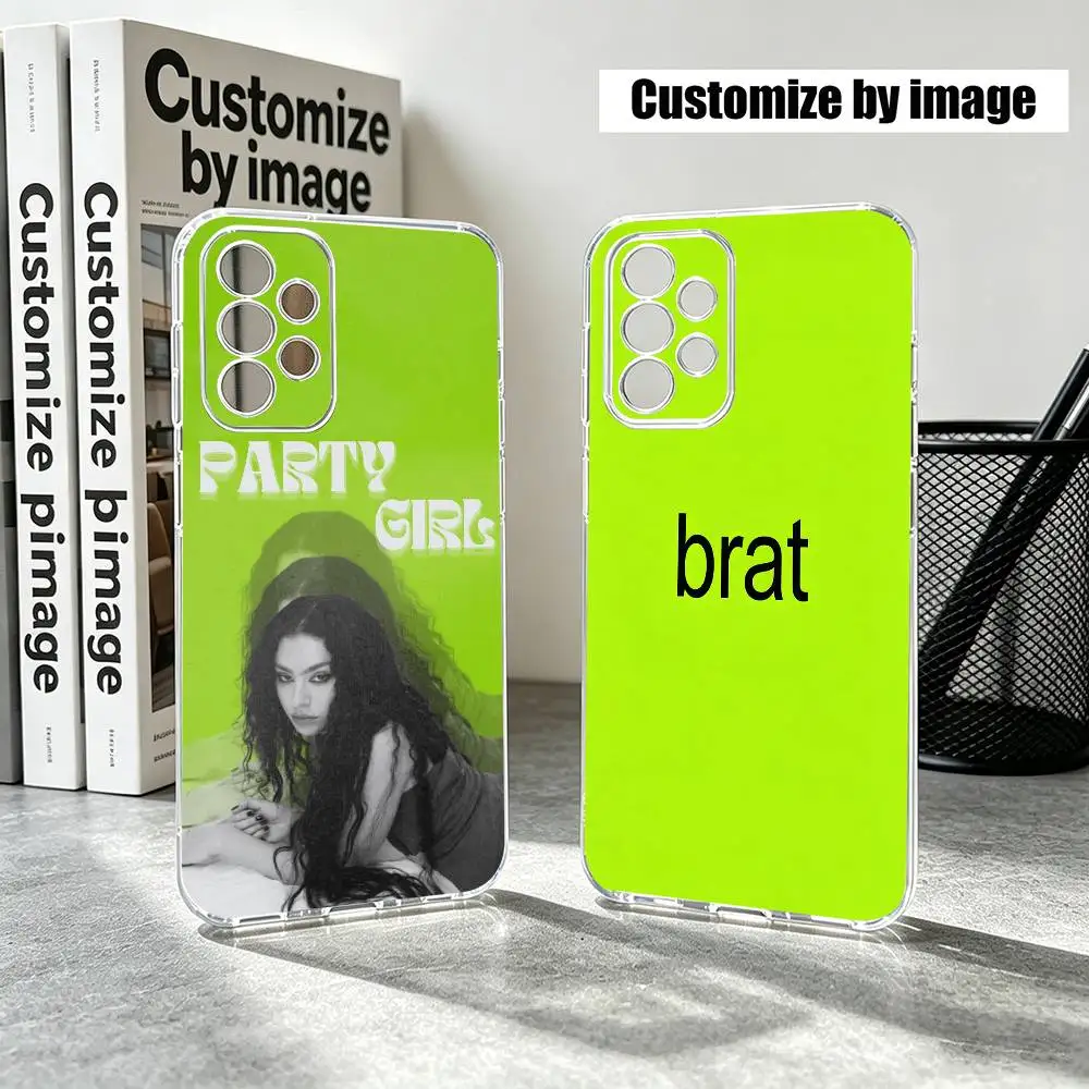 Charli XCX 360 Brat Singer   Phone Case For Samsung S25,S24,S21,S22,S23,S30,Ultra,S20,Plus,Fe Transparent Cover
