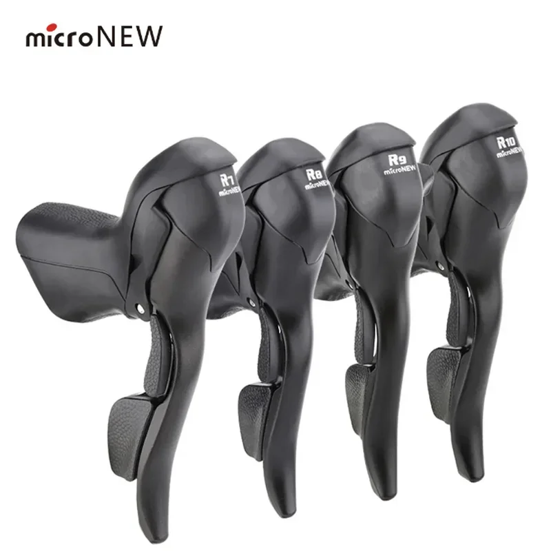 microNEW Road Bike 2 3X7 8 9 10 11 Speed Shifter Conjoined DIP Derailleurs Dual Control Levers Finger Dial