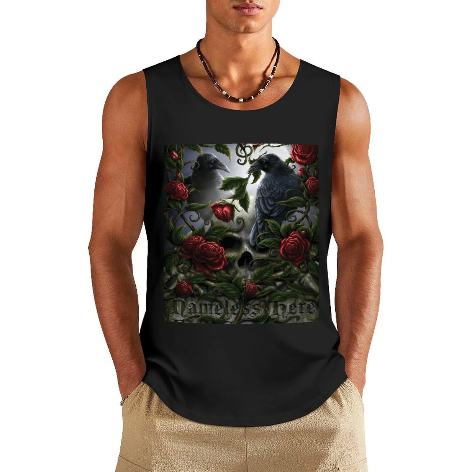 

Sorrow for the Lost Tank Top sleeveless shirt man anime top sleeveless tshirts for men Men's clothes