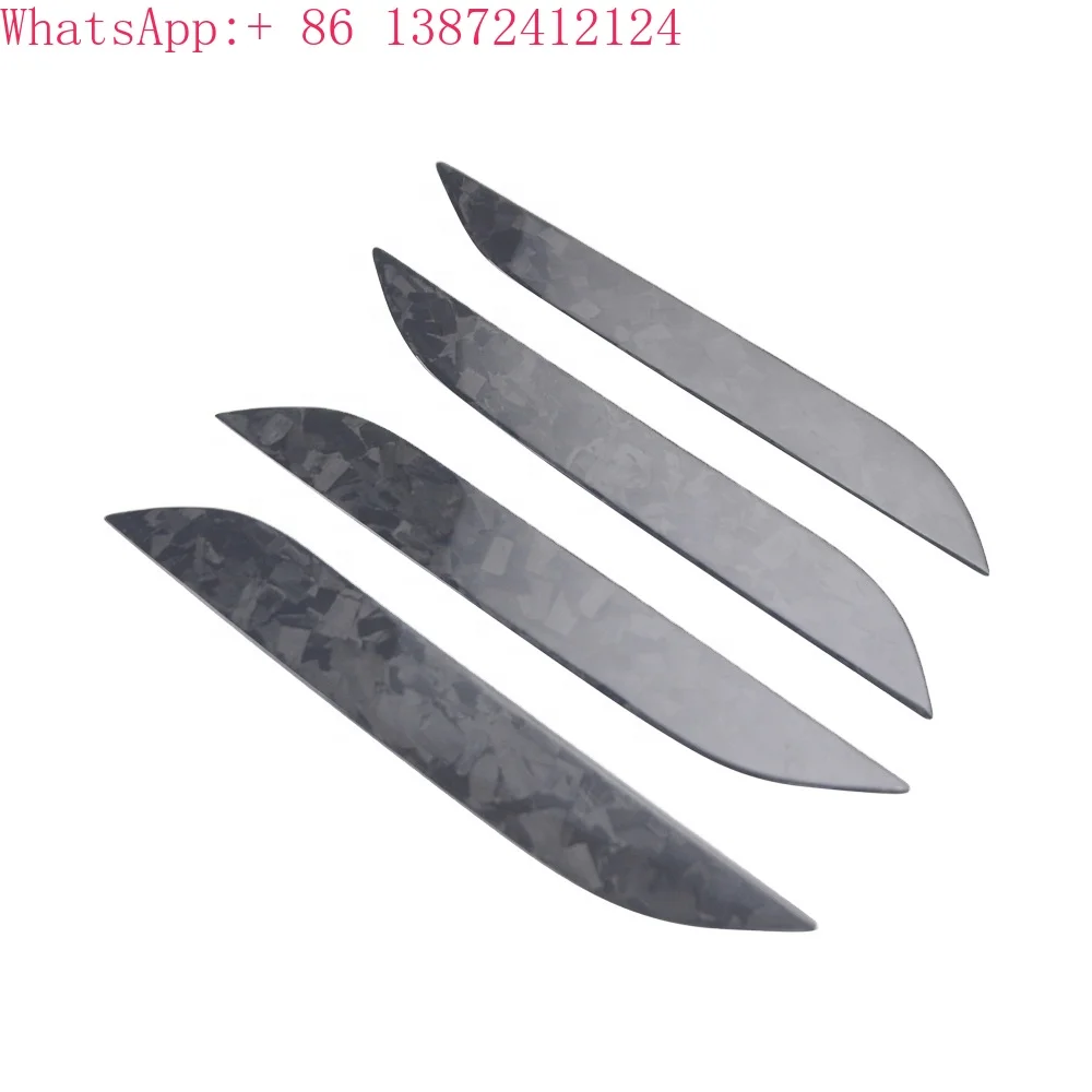 

Real Forge Carbon Fiber Car Outside Door Handle Cover Trim for Tesla Model S 2016-2018 Carbon Door Trim Panel