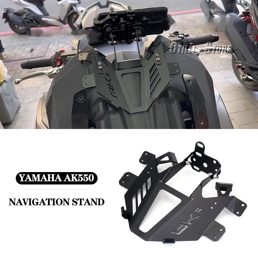 

Motorcycle Front windshield GPS Phone Stand Navigation Bracket Supporter Holder For Kymco AK550 AK 550 Ak550 ak550 Premium