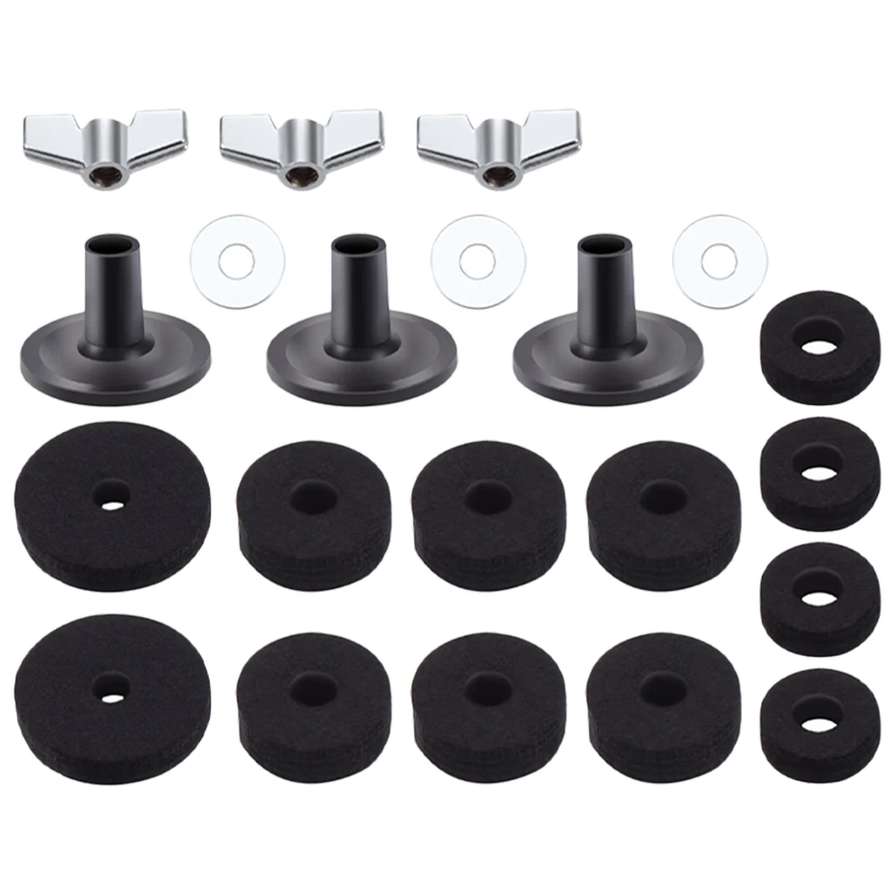 

Non-slip Felt Pad Drum Replacement Cymbal Stand Pads Kit Felts Antiskid Accessories