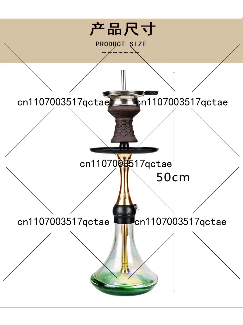 Hot Sale High Value Arab Hookah Nine-hole Aluminum Alloy Hookah