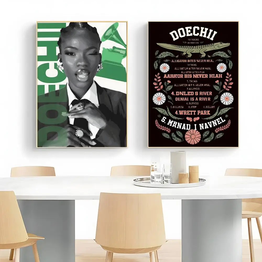 Hip-Hop Rapper Star D-Doechii Poster Wall Art Print Poster Decorative Mural Home Decor Gift Unframed