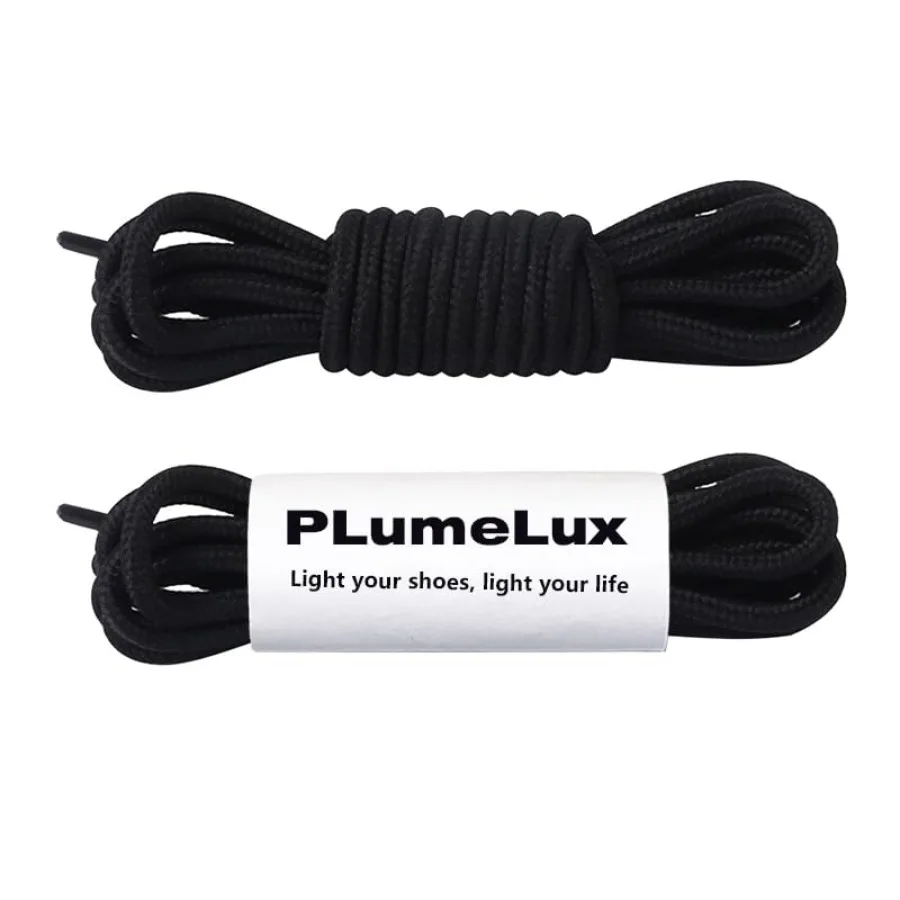 

2 Pair Round Boot Laces Heavy Duty Round Shoelaces for Hiking Shoes Work Boots Sneakers