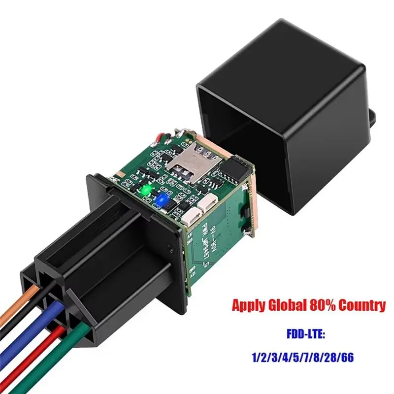 

Excellent-4G Relay GPS Tracker Hide Car Cut Off Oil Tracking 4G SA ACC Status Towed Away Location Call SMS Alarm Safety System