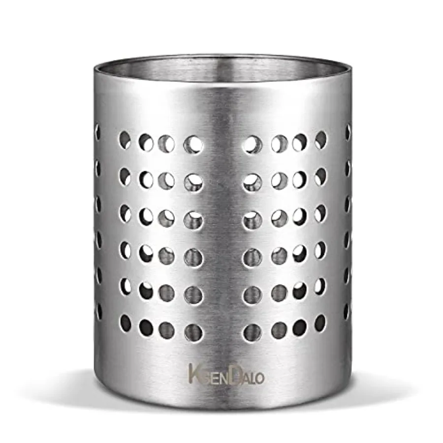 

Small Stainless Steel Utensil Holder SUS304 Silverware Utensil Drying Rack Utility Sturdy Home Kitchen Daily Use Utensil Draine