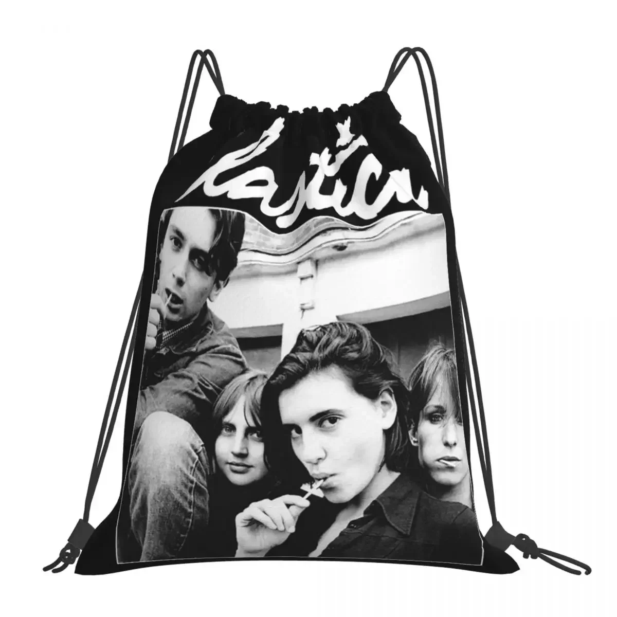 

ELASTICA BAND 1 Backpacks Fashion Portable Drawstring Bags Drawstring Bundle Pocket Shoes Bag BookBag For Travel School