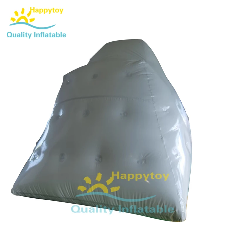 Water PVC Park Inflatable Iceberg Pool Float Island / Small Inflatable Water Ice Mountain