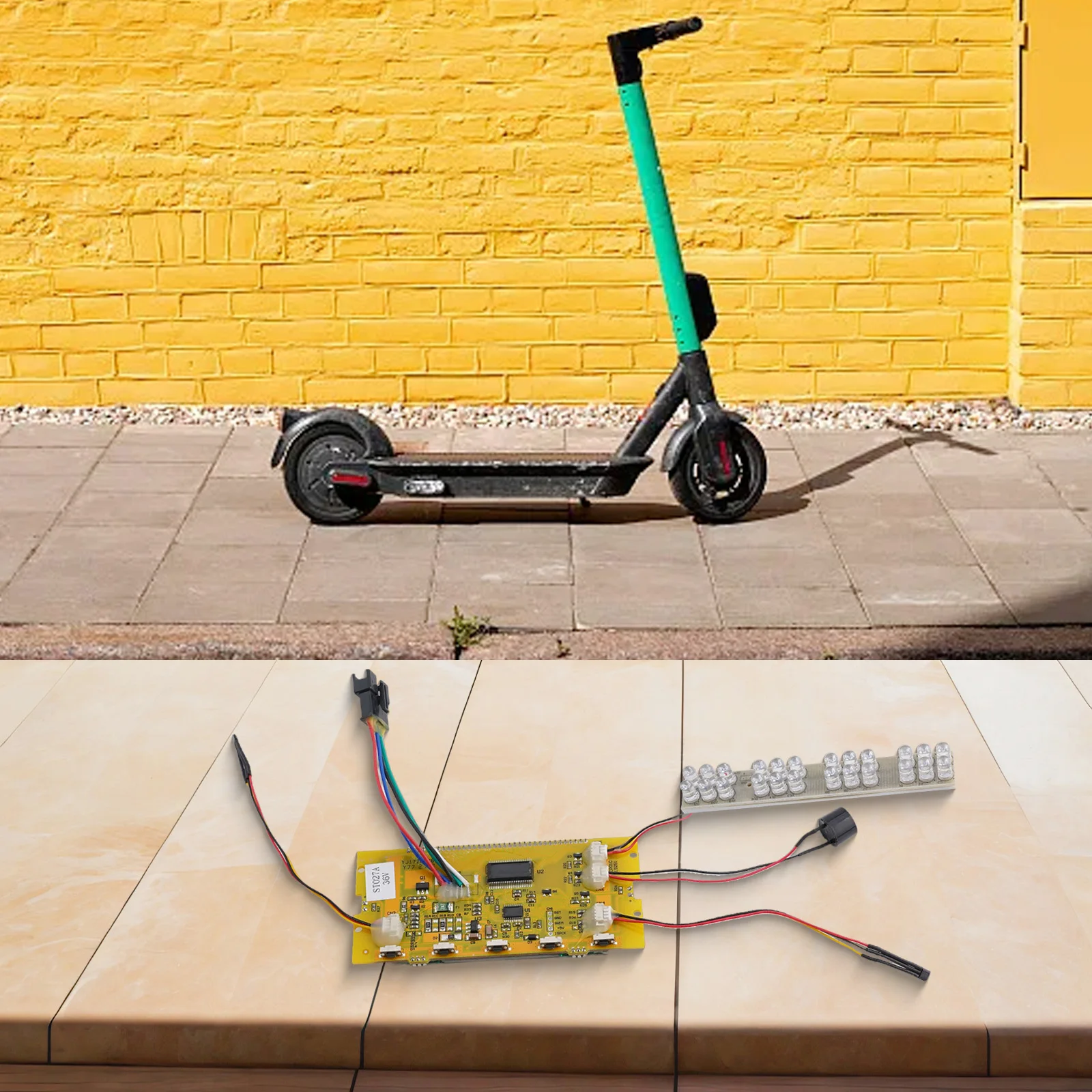 

Дисплей для скутеров Экран дисплея для электровелосипеда Около 70 г Сменный ЖК-экран для электрического скутера со светодиодной панелью Высокое качество