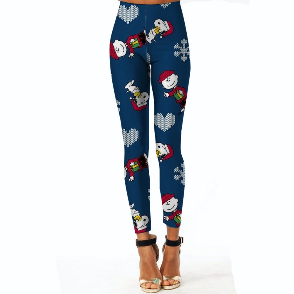Snoopy leggings para mulheres inverno confortável calças quentes magro kawaii dos desenhos animados cinnamoroll bonito calças femininas longas johns
