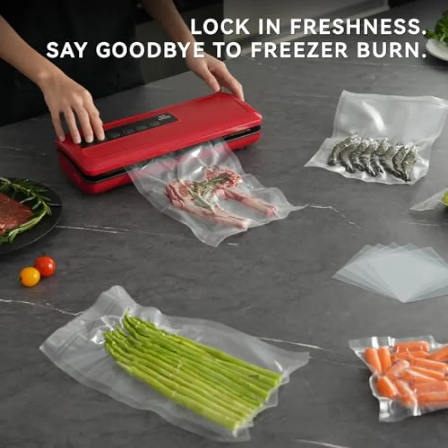 [2024 Q4] 11 × 16 أكياس سد الفراغات 100 قطعة مثالية لتخزين المواد الغذائية Sous Vide وإعداد الوجبات يحافظ على الطعام طازجًا ومغذيات Weva