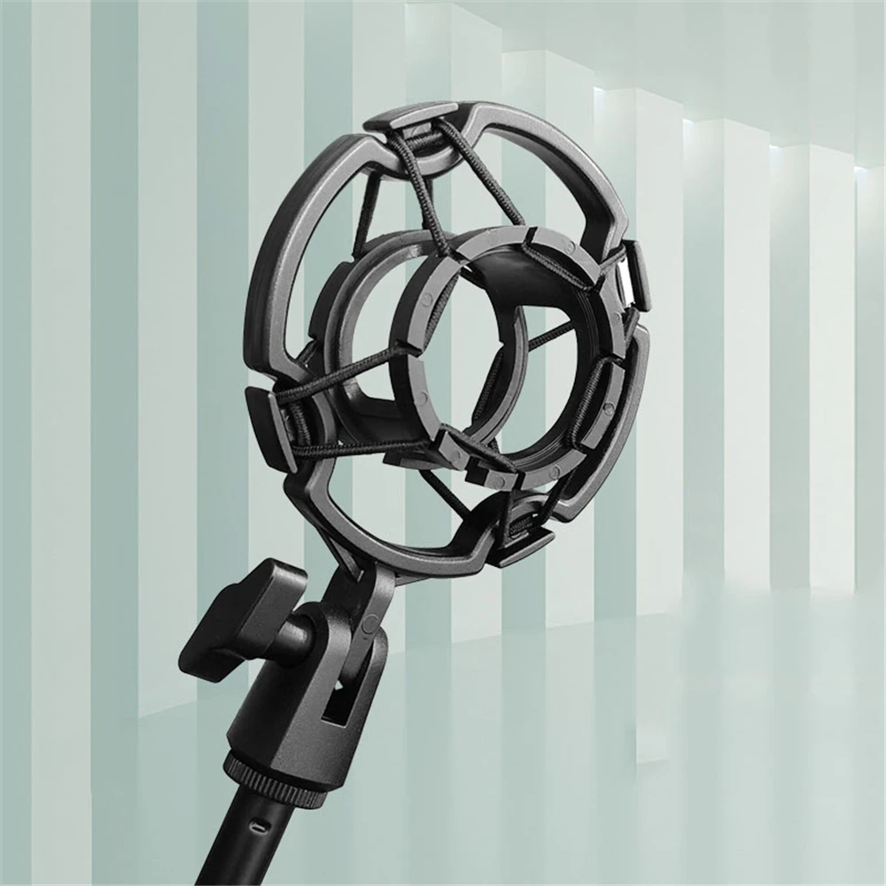 Universal Professional Condenser Microphone Mic Shock Mount Studio Recording Holder Bracket For Large Diaphram Mic Clip Stand