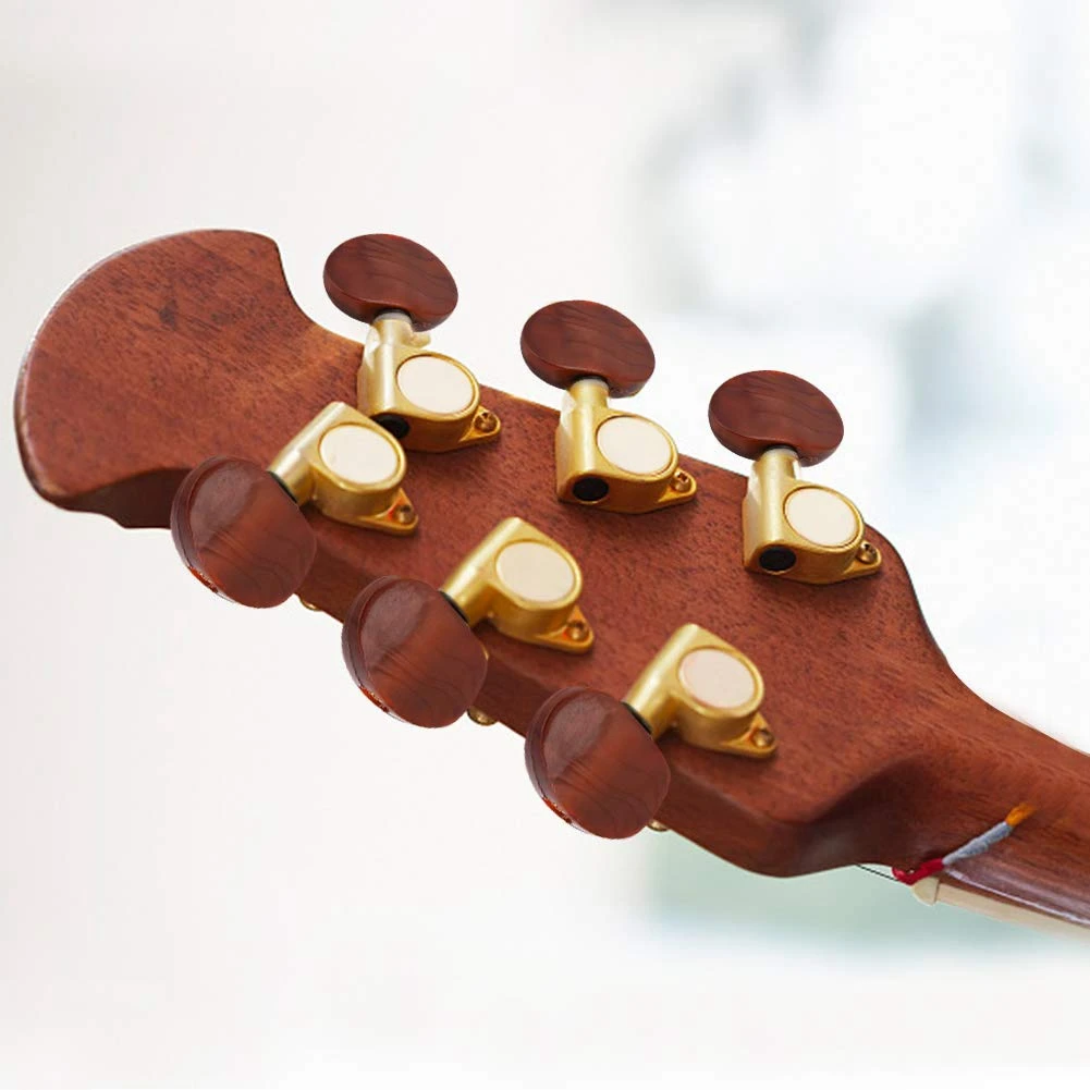 AS98-Guitar Locked String Tuners Tuning Peg Key Machine Heads Semicircle Button For Acoustic Electric Guitar Acoustic Guitar Tun