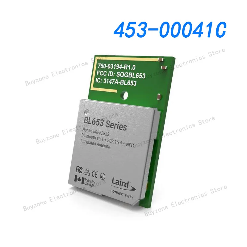 

453-00041C Bluetooth v5.1, Thread, Zigbee® Transceiver Module 2.402GHz ~ 2.48GHz Integrated