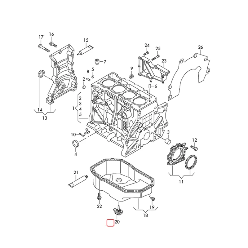 Engine Oil Level Sensor for VW Golf Mk5 Mk6 Passat B6 B7 Tiguan 5N Audi A3 8P TT 8J -Ref 03C907660T 03C907660M 03C 907 660 T