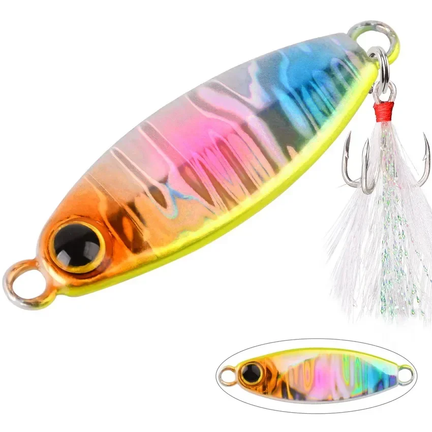 New Metal Jig Fishing Lure Weights 10g 4.5cm Trolling Hard Bait Bass Fishing Bait Tackle Trout Jigging Lure Jigs Saltwater Lures