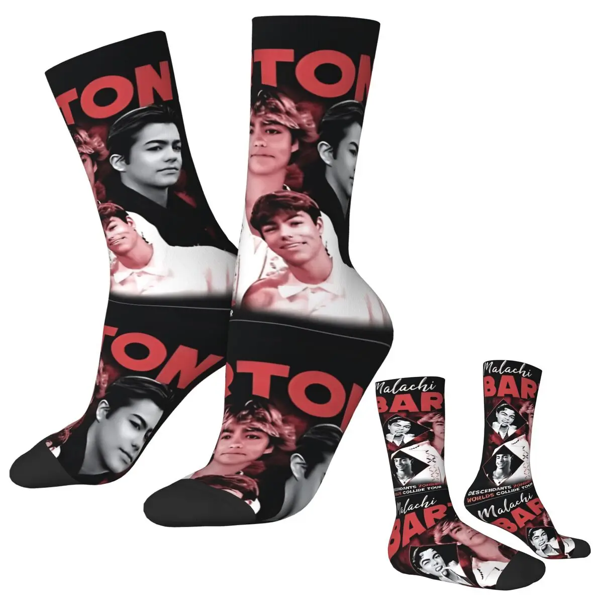 Malachi Barton Stockings Unisex Men Socks Breathable Modern Socks Spring Skateboard Anti Skid Graphic Socks Gift