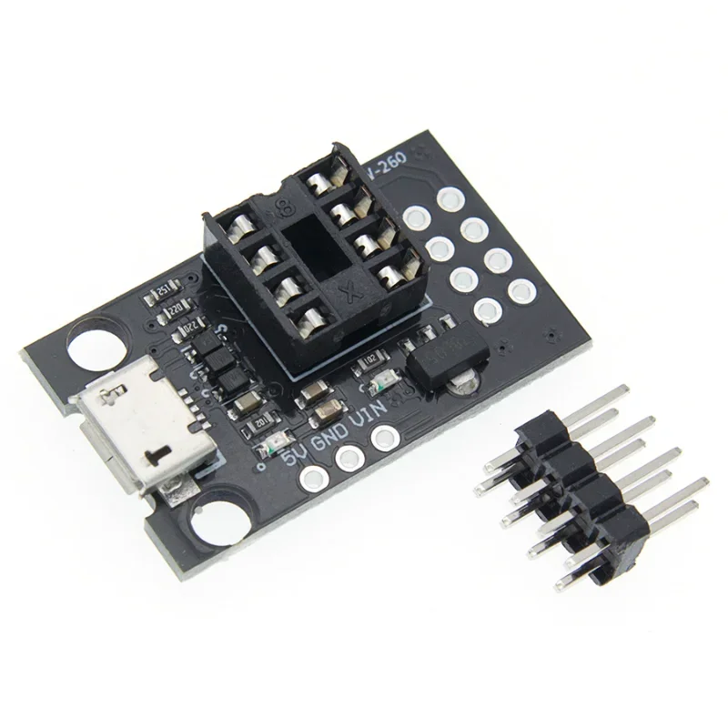 Placa desnuda de programación de desarrollo ATtiny13A, ATtiny25, ATtiny45, ATtiny85 enchufable