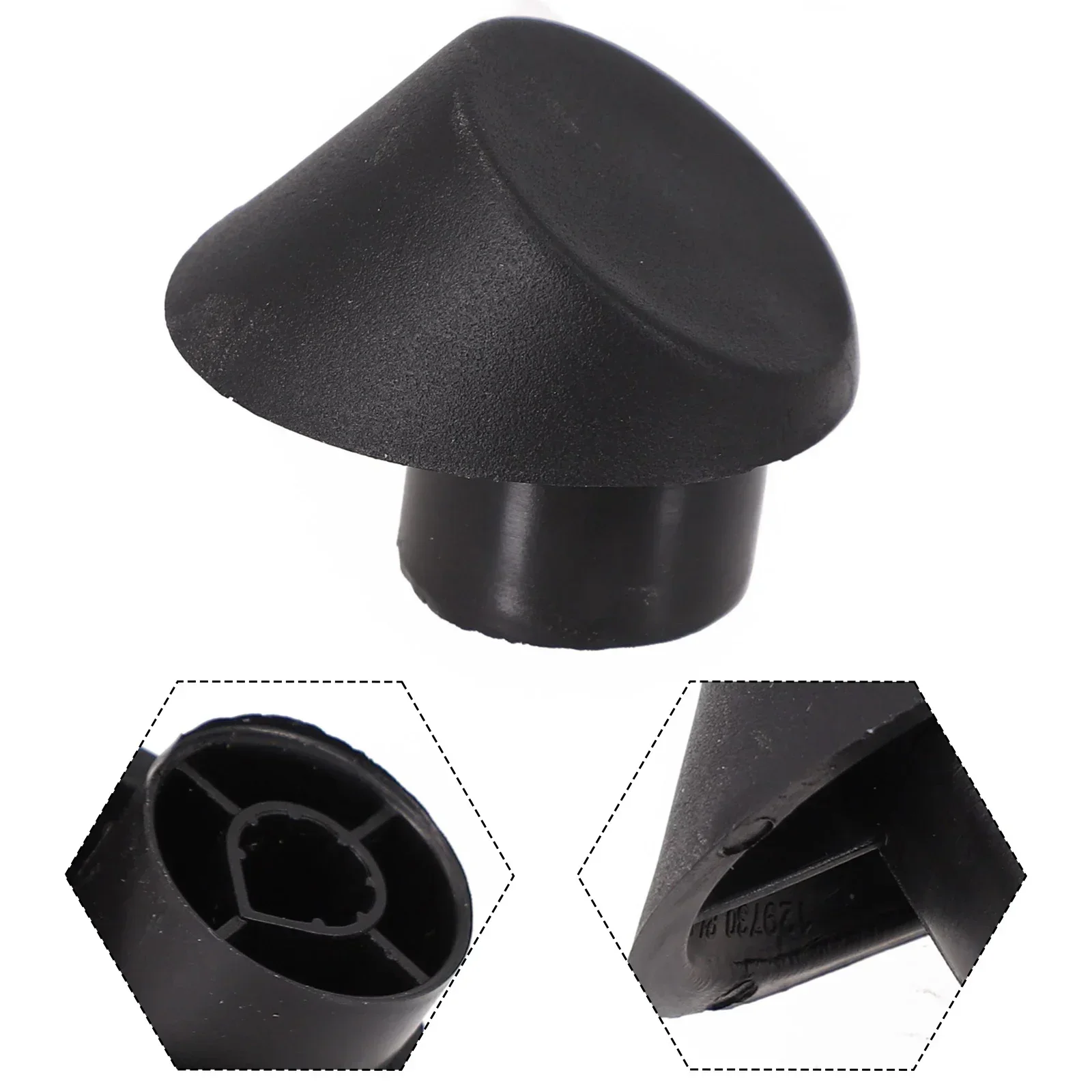 1pc Tail Gate Cushion Stop Buffer Cushion Black Plastic Taillight Fixing Screw Right For Tesla Model Y 2020-2022 1507942-00-C