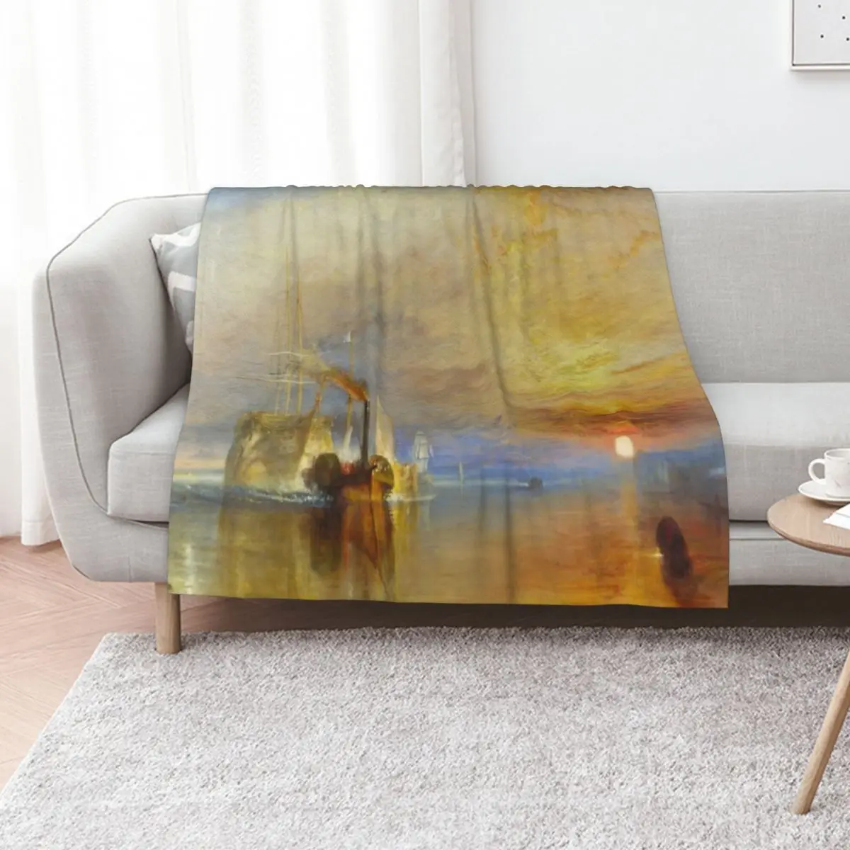 

Joseph Mallord William Turner - The Fighting Temeraire Throw Blanket halloween Luxury manga Decorative Sofas Blankets