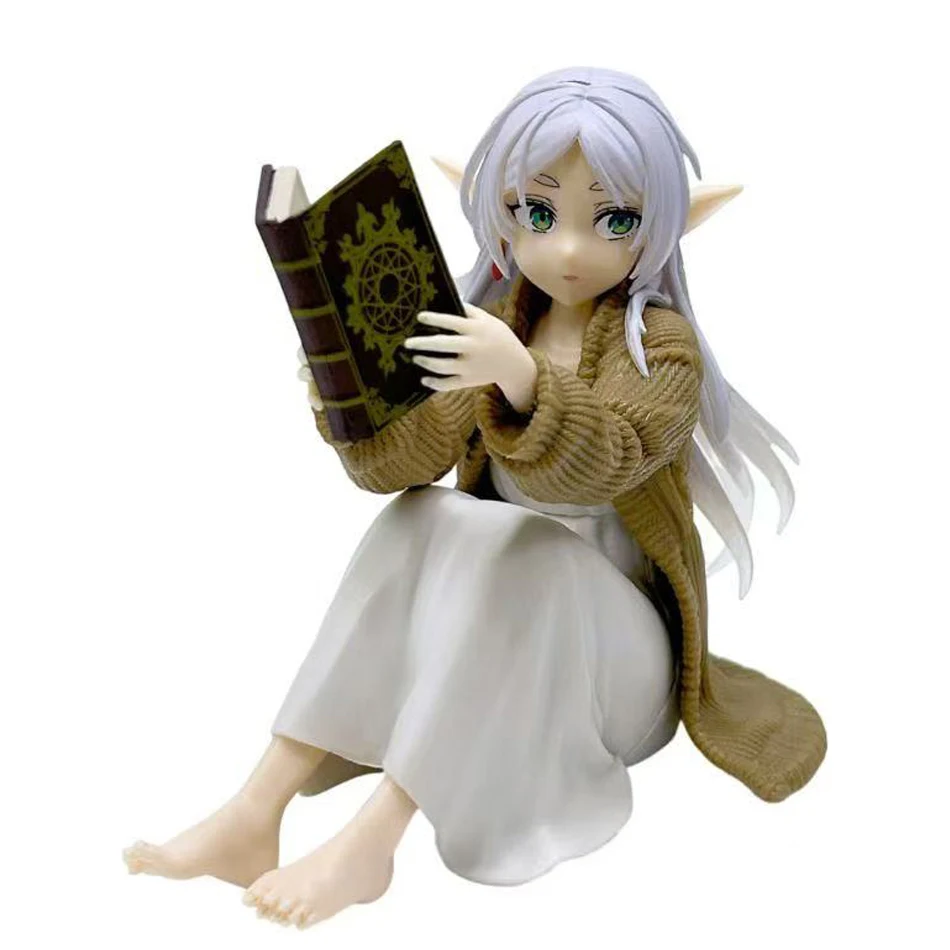 12cm frieren além do fim da jornada frieren anime figura sousou no frieren figura de ação samambaia estatueta desktop bonito modelo boneca brinquedo