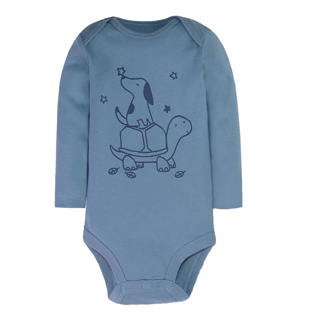 Newborn 5Pieces/Lot Baby Romper Cartoon Whale Print 100% Cotton Girl Boy 0-24M Cute Baby Clothes Infant Bebe Jumpsuits