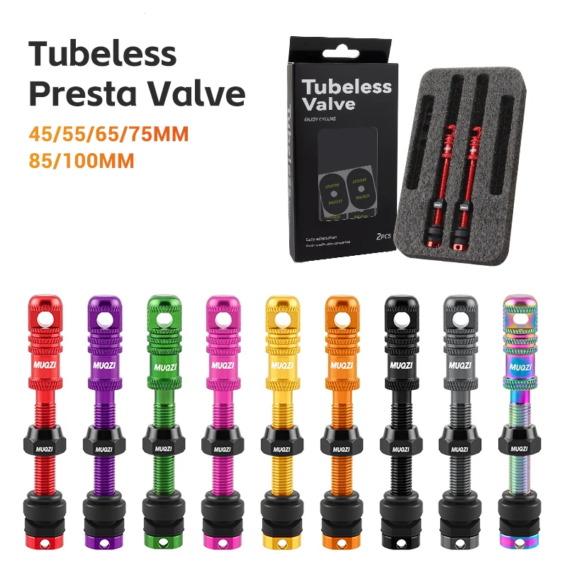 

Alloy Bike Tubeless Presta Valve 45/55/65/75/85/100mm MTB Mountain Road Bicycle French Valves Set