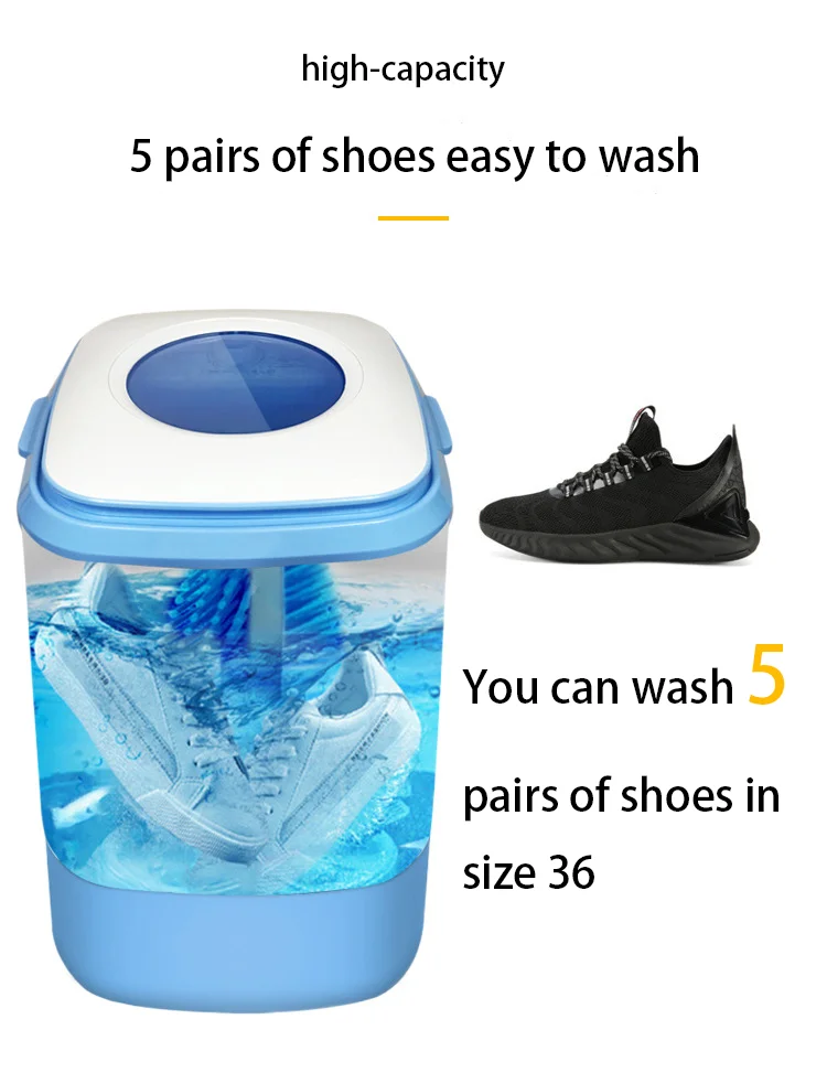 50% Discount Good Quality And Price Of Mini Wash Clothes And Shoes Ultrasonic Small Portable Shoe Washing Machine