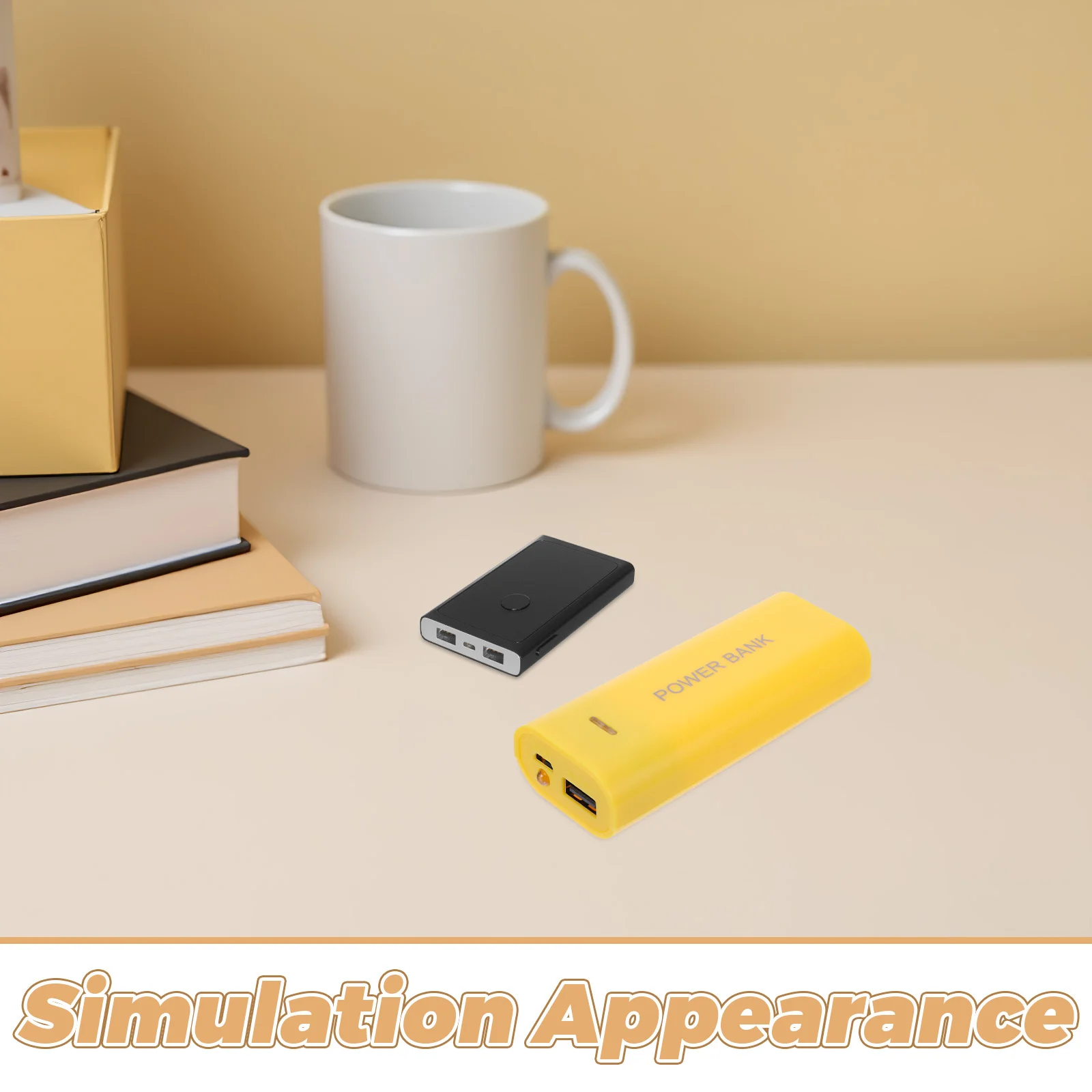 Fake Power Bank Storage Box Mini Sealed Container for Valuables Hidden Jewelry Money Keeper Compact Travel Safe Discreet