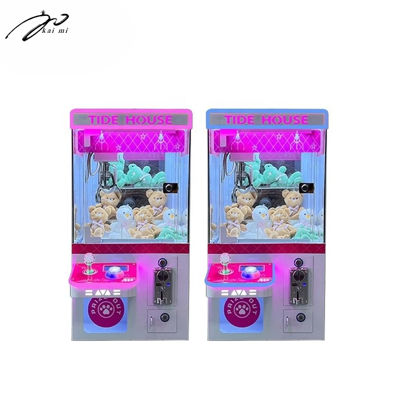 

OEM Mini Claw Crane Machine Customizable Metal Game Toy For Kids Stuffed Animals Fun Amusement