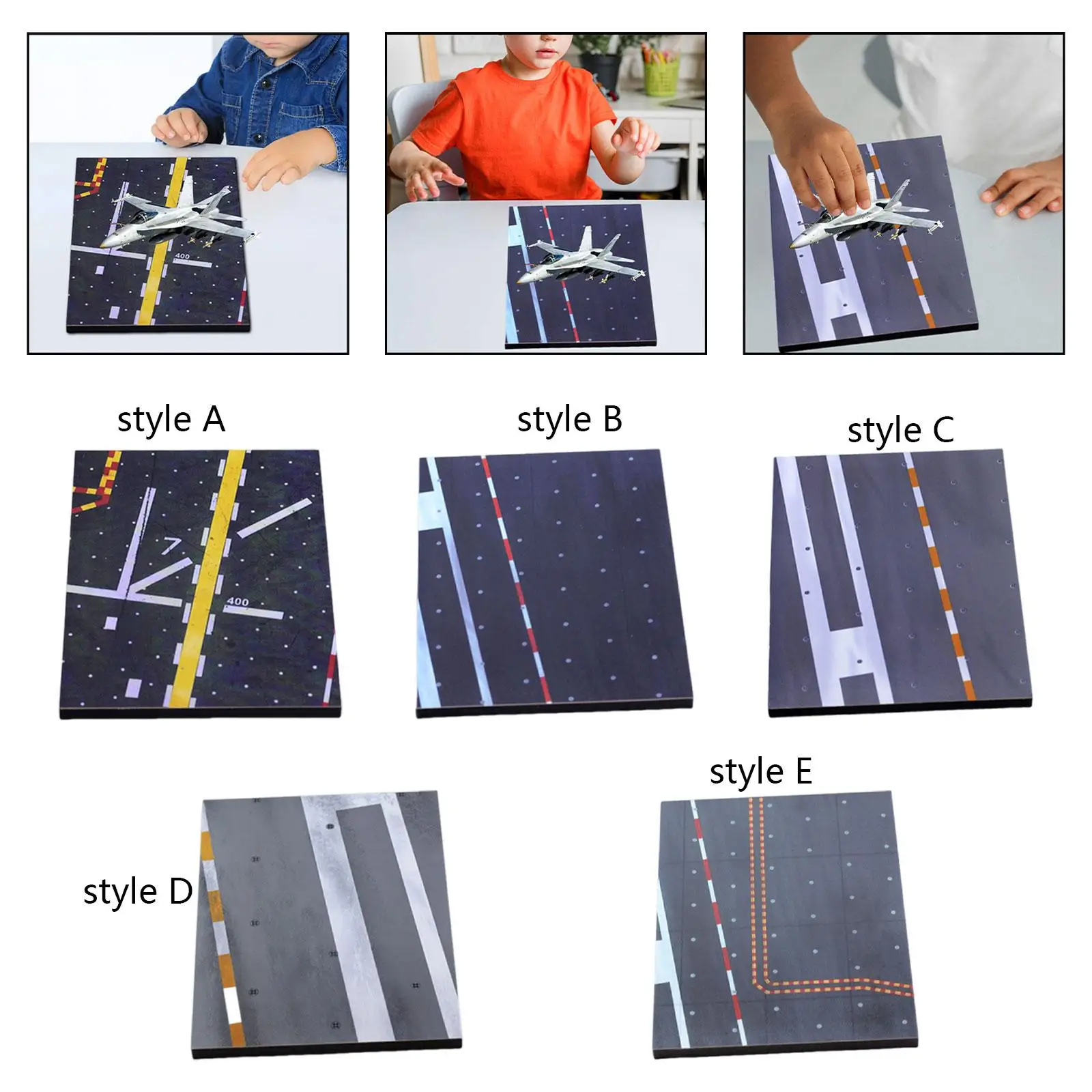 1/72 전투기 비행장 활주로 모형 정적 모형 활주로 장식, 항공 장식품