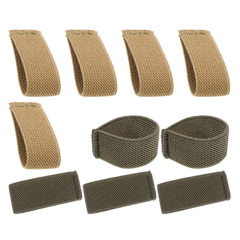 10 Pcs Belt Anchor Keepers for Duty Loops Elastic Thin Section Outdoor Hoops Canvas Connectors Retainers Man Belts Men