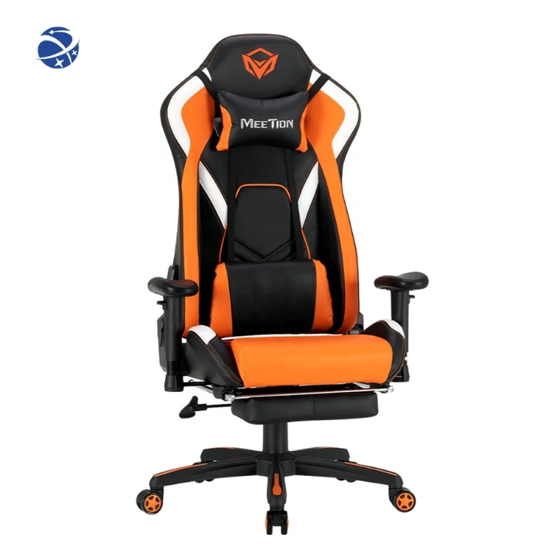 YYHC High Back Racing Style Ergonomic Recliner Office Footrest rgb led scorpion gaming chair for pc