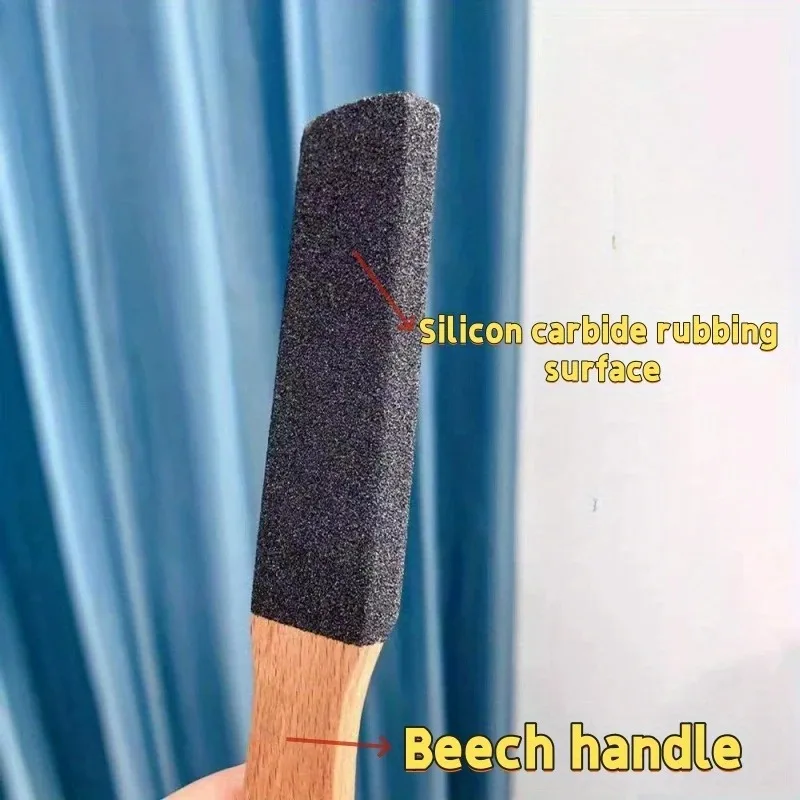 Pilnik do stóp z pumeksu z drewna bukowego bez zapachu, powierzchnia z węglika krzemionkowego do usuwania modzeli, narzędzie do pedicure, pielęgnacja stóp, pielęgnacja paznokci