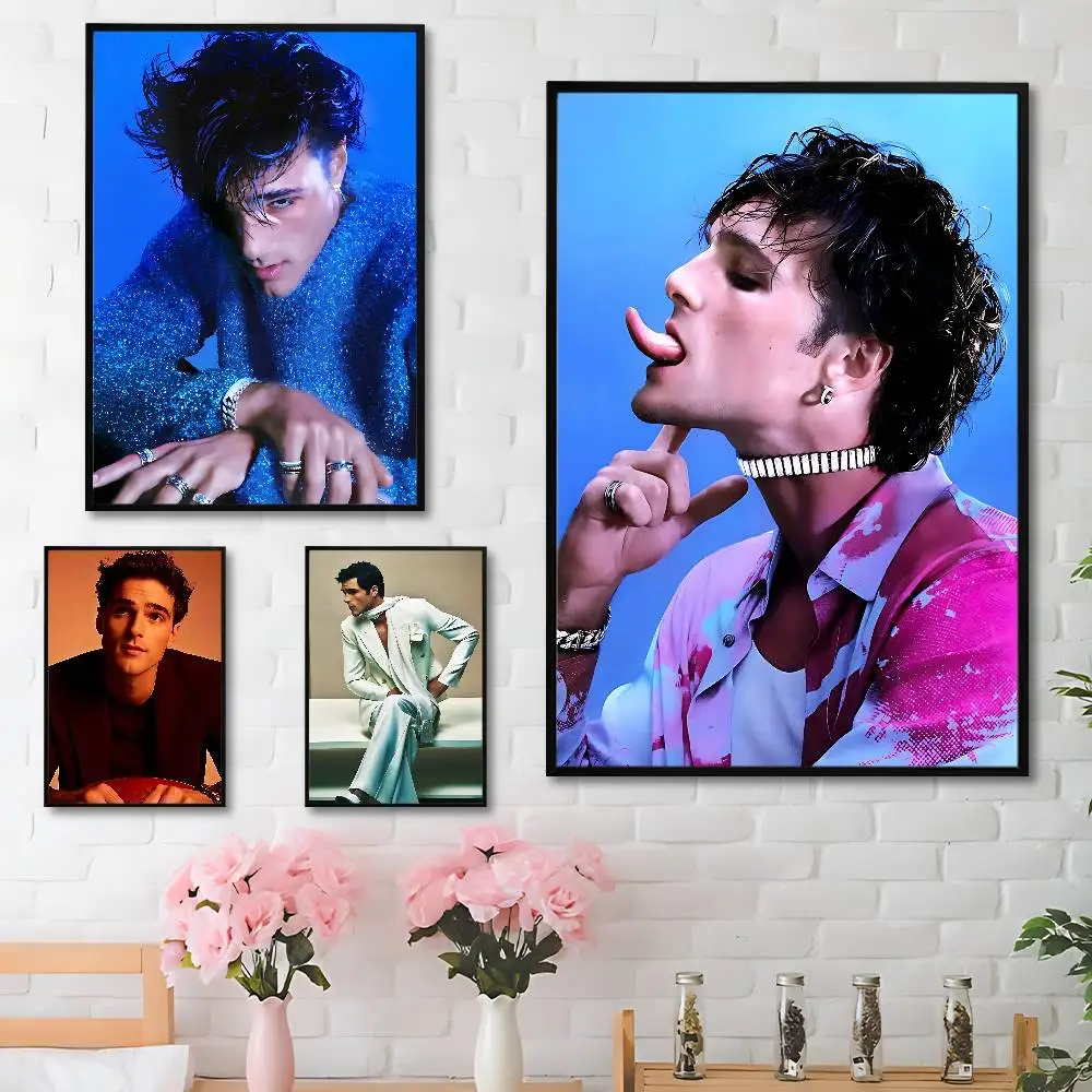 

J-Jacob E-Elordi Actor Club Bar Paper Vintage Poster Wall Art Painting Bedroom Study Stickers