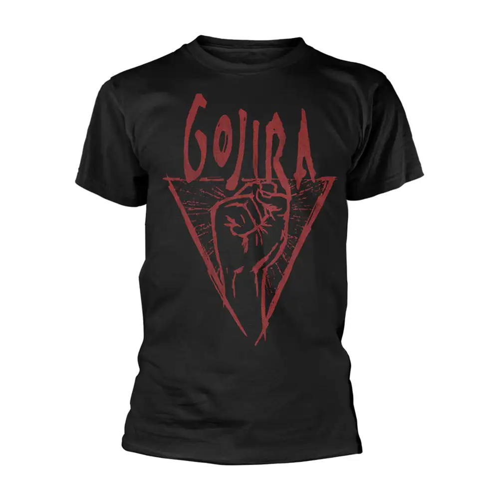 

Gojira Power Glove Периферийный узор с принтом Летние элитные брендовые мужские и женские футболки из чистого хлопка с короткими рукавами