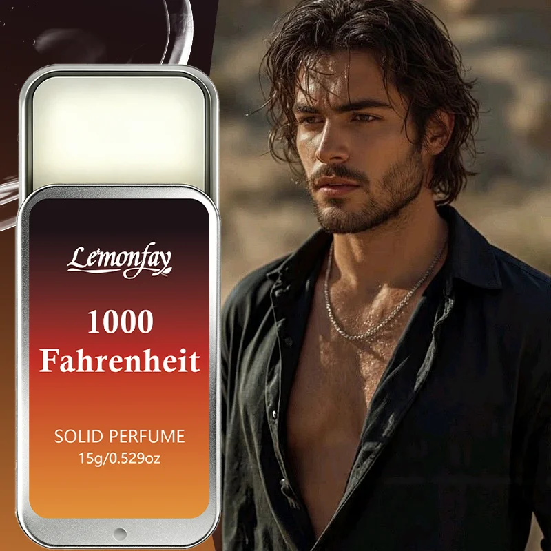 Lemonfay Portable Pocket Fragrance Wax Balm Man Gentle Earthy Scent Easy Carry Metal Tin Box For Daily Dating Work Outdoor Use view 6