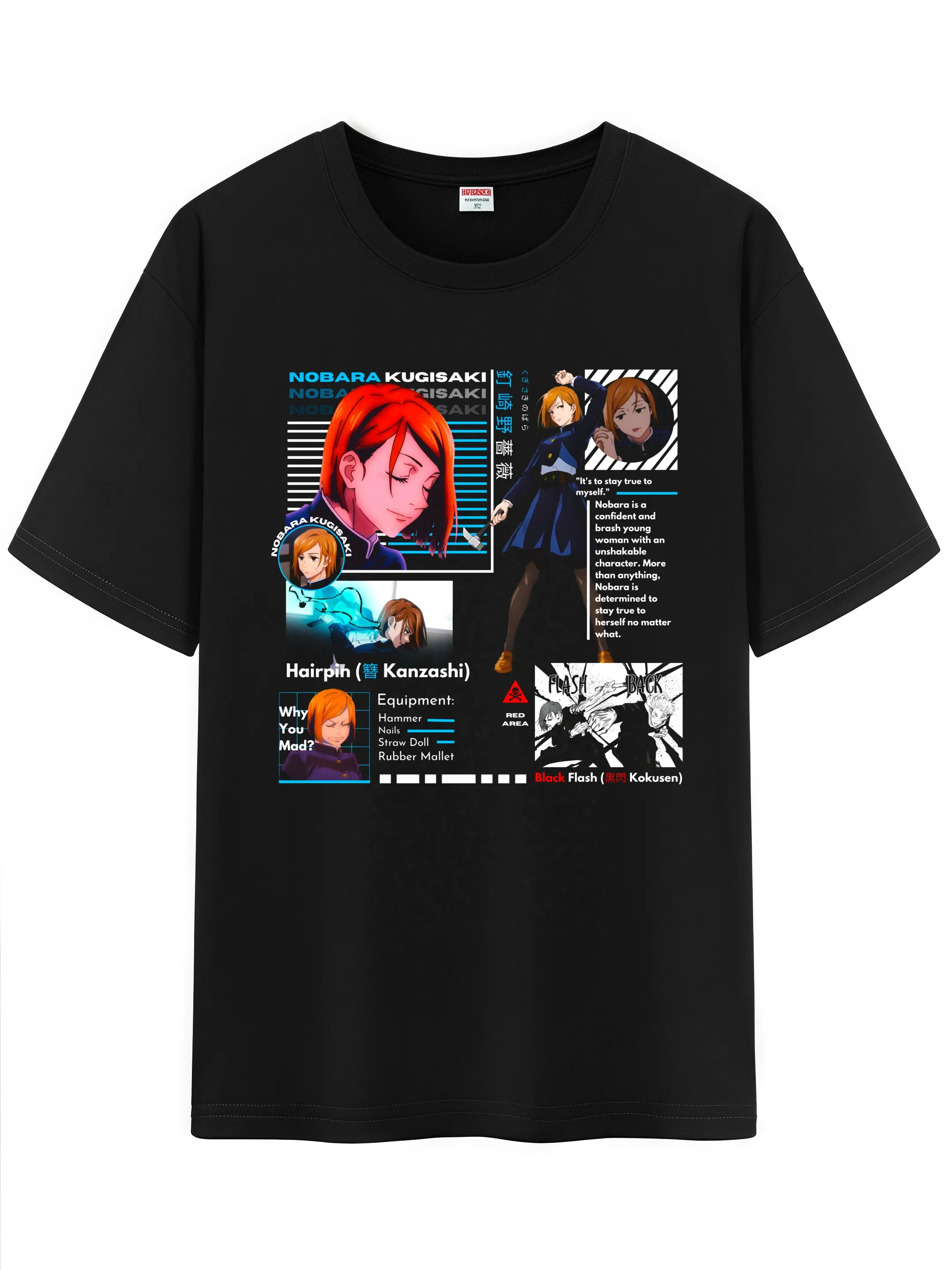 للجنسين أنيمي شخصية نمط القطن تي شيرت، JJK Jujutsu Kaisen شخصية الانطباع قصيرة الأكمام تي شيرت