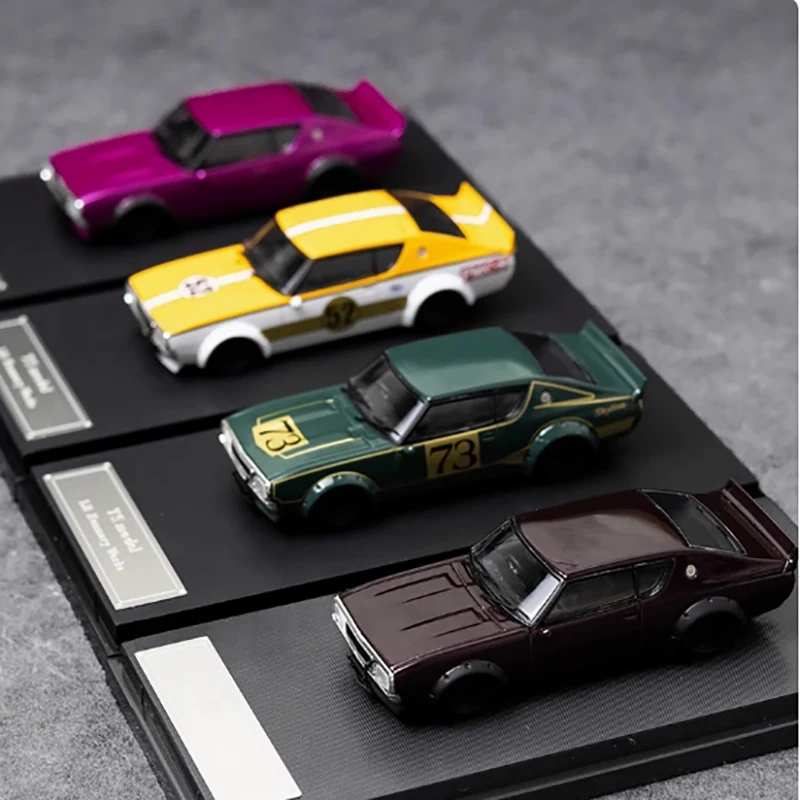 

Литой под давлением масштаб 1:64 Skyline GTR 2 поколения KPGC110, модель автомобиля из сплава, имитация готового продукта, коллекция для хобби, орнамент, подарок