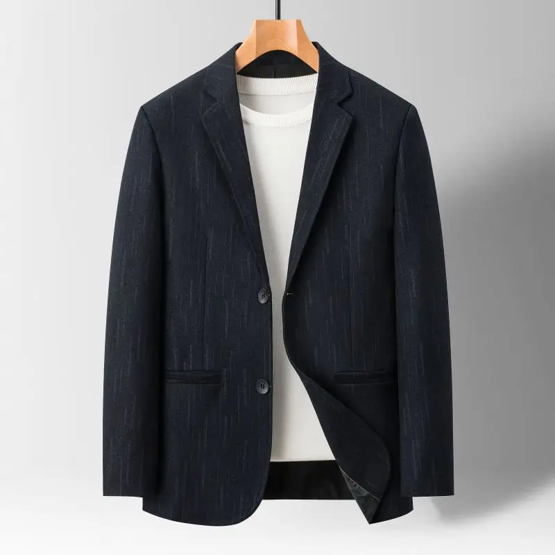 

Blazer's New Men's Fashionable Business Wedding Banquet Casual Hosting Dress Showcases A High-end Middle-aged Gentleman Blazer