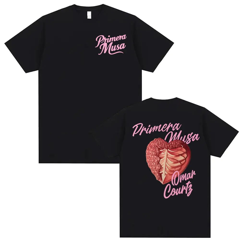 New men's T-shirt Omar Courtz Primera Musa 2025 pattern print Harajuku round neck puller style Y2K loose short-sleeved unisex
