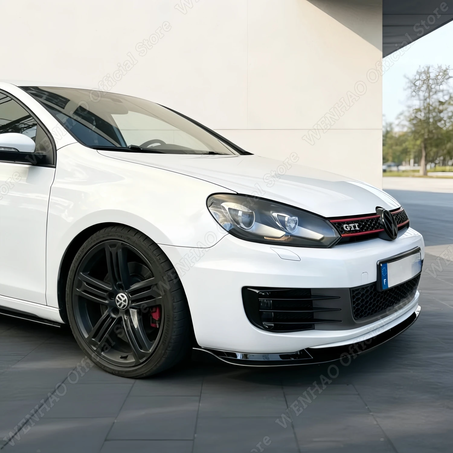 

3 шт. глянцевых черных сплиттеров переднего бампера для VW Golf MK6 GTI GTD GTI Edition 35 2009-2013, тюнинг в стиле Maxton, комплект обвесов
