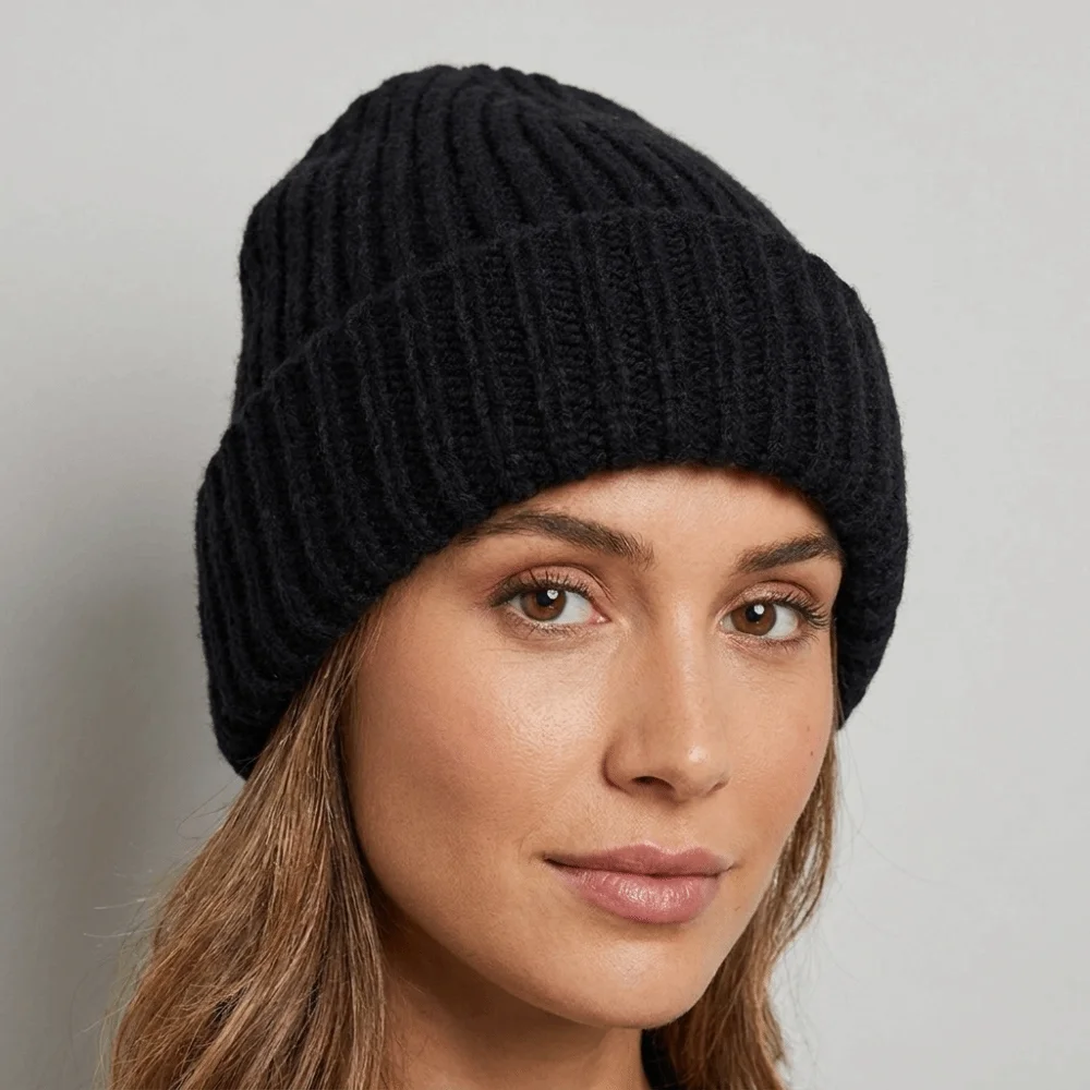 Einfarbige Winter-Sturmhaube Winddichter Nackenwärmer Vollgesichts-Pullover-Mütze Ohrenschutz-Mütze Ohrenklappen-Ski-Strickmaske – Detail 10