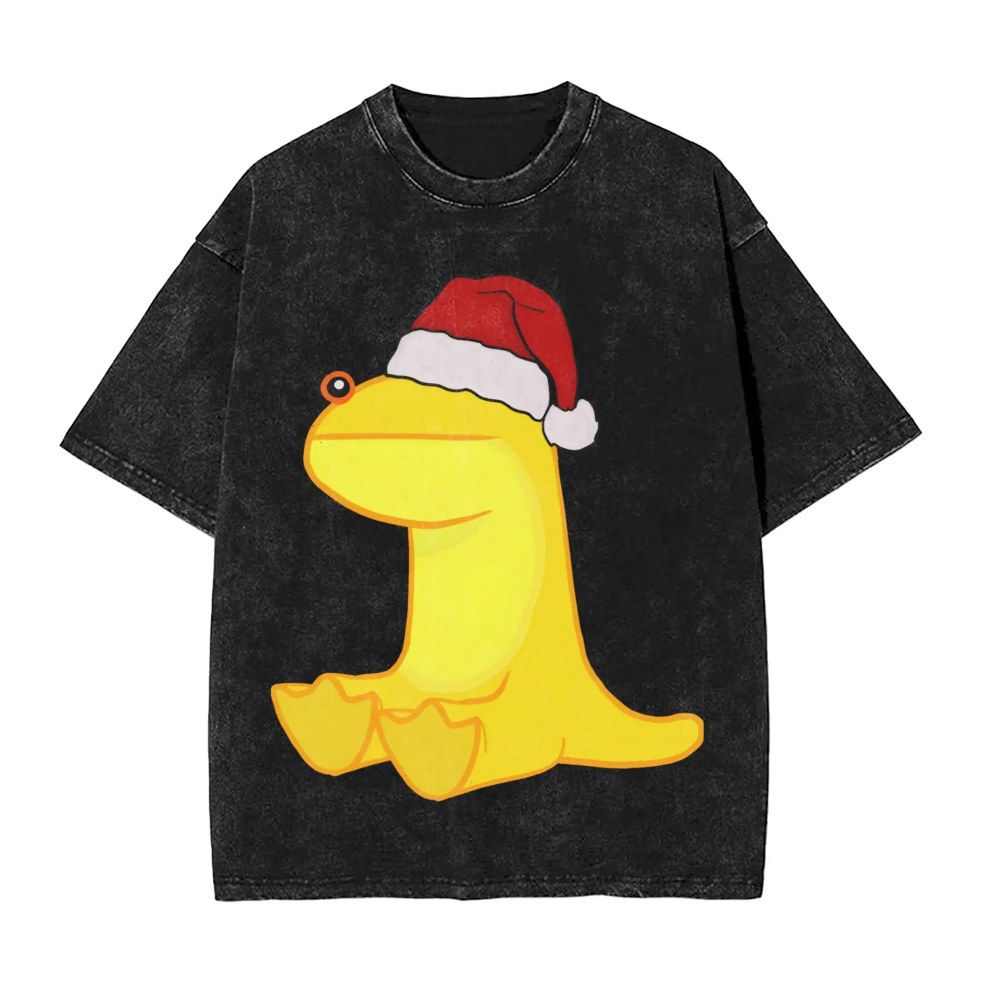 Casey XMas Homestucks John Egbert T Shirt Hip Hop Washed Short Sleeve Harajuku T-Shirt  Vintage for Men Women Streetwear