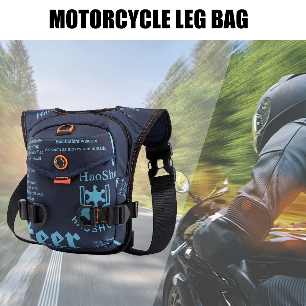 Motorcycle Leg Side Bag Fashion Casual Chest Bag Multifunction Motorbike Waist Leg Bag Sports Fanny Pack Men Women Hip Bum Pack