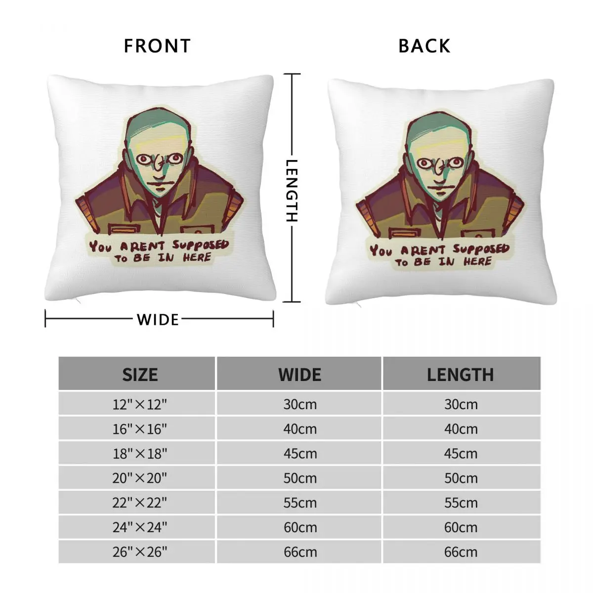Alien Working Joe Square Pillowcase Polyester Linen Velvet Creative Zip Decorative Pillow Case Sofa Seater Cushion Case