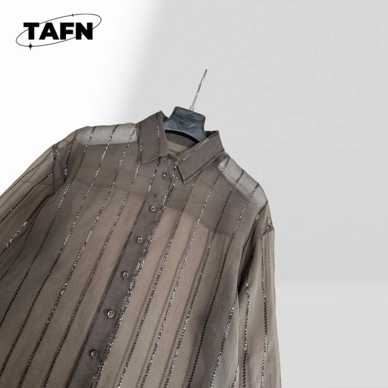 レディース ボタンダウンシャツ カラーブロック カジュアルブラウス レディース リネンシャツ チュニックスタイル カジュアル ルーズブラウス AH1517