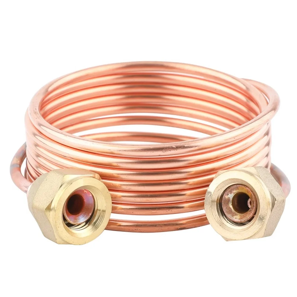 2m Copper Capillary Tube 3mm Refrigeration Air Conditioning Pipe For HVAC Cooling System Repair Installation