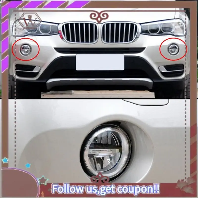 A57E-1Pair Sinistra Destra Paraurti Anteriore Fendinebbia Anello di Copertura Tappo Per BMW X3 E83 2004 2005 2006 51113400911 51113400912